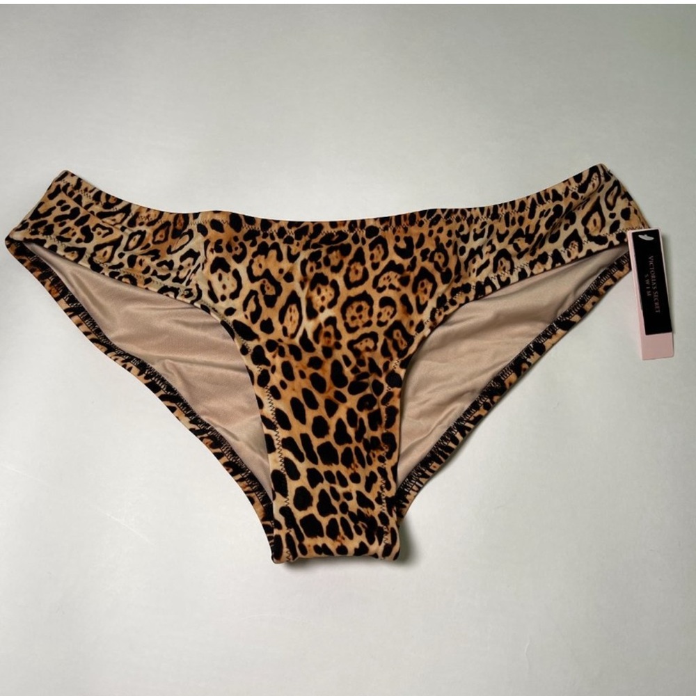 Victoria Secret S Small Cheeky Ruched Back Bikini Bottom Hipster Leopard